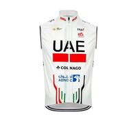 2024 world tour pro team UAE Uomini Ciclismo Wind Vest,Windbreaker Bike Gilet Antivento MTB Senza Maniche Abbigliamento （2XL）