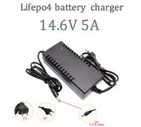 2025 14.6V 5A LiFePO4 caricabatterie 4S 3.2V 12.8V Lifepo4 caricabatteria DC5.5 * 2.1mm spina Smart power off AC 100-240V EU/US plug