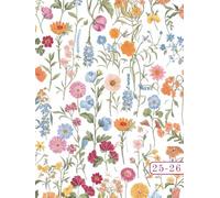 2025-2026: A4 Kalenderbuch 1 Tag 1 Seite | Juli 25 bis Juni 26 auch Samstag und Sonntag | XXL Kalender 392 Seiten | Terminplaner Notizbuch Tagesplaner ... Büro, Familie & Erzieher | Weiß Blumen