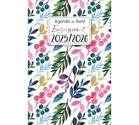 2025/2026 Agenda de Bord Professeur A5: Planificateur de cours pour les enseignants | 12 mois d'août 2025 à juillet 2026 | Organiseur semainier et mensuel