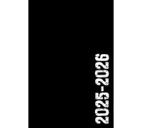 2025-2026: Agenda pour Fille Garçon Étudiant Collège Lycée Primaire A5 Semainier Septembre à Juillet | Organiseur Scolaire Simple Noir
