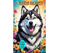 2025-2026 Alaskan Malamute Pocket Calendar: 2 Years Small Monthly Planner For Purse
