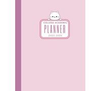 2025-2026 College Academic Planner: Class Schedule, Weekly Semester Planner, Meeting Notes, Assignment Tracker & Full Academic Year Calendar - Perfect for College Students & University Life Organization: Cute cat notebook, cool design, minimalist, modern