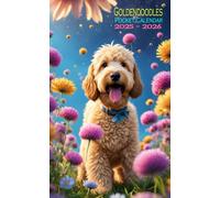 2025-2026 Goldendoodle Pocket Calendar: 2 Years Small Monthly Planner For Purse