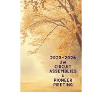 2025-2026 JW Circuit Assemblies and Pioneer Meeting Notebook "Hear What the Spirit Says To the Congregation" "Worship With Spirit and Truth" Fall Leaves Edition