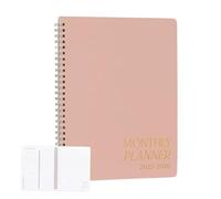 2025-2026 Monthly Calendar Planner - Compact Two-Year Schedule Organizer Notebook with Monthly Tabs, Checklist Pages, Goal Tracker, Cover | Ideal for Family, School, Teaching, Use