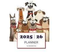 2025-2026 Monthly Planner | Dogs Theme: 18-Month Calendar Organizer with Habit Trackers, To-Do Lists, Bill Checklists & Notes | July 2025 - December 2026