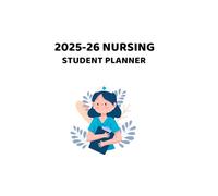 2025-2026 Nursing Student Planner - Complete Study Organizer for Nursing Students | Dated Monthly Calendar, Homework, Exams, Clinical & Study Trackers | Template PDF 8.5x11