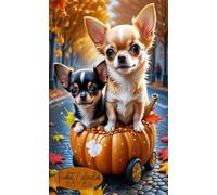 2025-2026 Pocket Calendar: Chihuahua Puppies Cover, 2-Years Small Size 4*6.5 inches For Purse