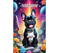 2025-2026 Pocket Calendar: French Bulldog Cover, 2-Years Small Size 4*6.5 inches For Purse