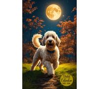 2025-2026 Pocket Calendar: Goldendoodle Cover, 2-Years Small Size 4*6.5 inches For Purse