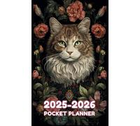 2025-2026 Pocket Planner: 2 Year Daily, Weekly, Monthly Tracker for Purse or Wallet with Compact Calendar, Contacts, Annual Goals, Notes Pages & More (Cat Kitten Cover)