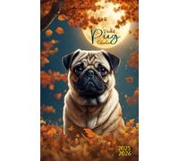 2025-2026 Pug Pocket Calendar: 2 Years Small Monthly Planner For Purse