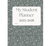 2025-2026 Student Planner | August 2025-June 2026 Academic Planner for Students | Dated Monthly & Weekly Homework Organizer-Simple