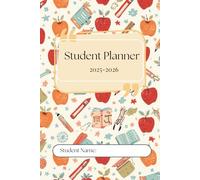 2025-2026 Student Planner | August 2025-June 2026 Academic Planner for Students | Dated Monthly & Weekly Homework Organizer