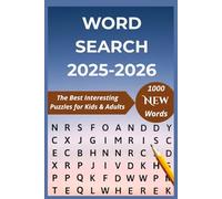 2025-2026 Word Search Book: 1000 New Words and 50+ Large Print Puzzles for Kids & Adults with Interesting Themes