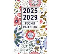 2025-2029 Pocket Calendar: 5 Years Monthly and Weekly Planner From January 2025 To December 2029 for Purse