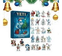 2025 | 2D Acrylic Christian Christmas Charm Decor | Countdown Ornament for Tree Backpack Car Rearview Mirror Wreath Mantle Festive Holiday Wall Window