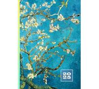 2025: Agenda Giornaliera Con Orari | 1 Pagina Per Giorno | Formato Grande A4 21 x 29,7 cm | 12 Mesi Daily Planner con Orario | Calendario Appuntamenti ... | Vincent Van Gogh mandorlo in fiore