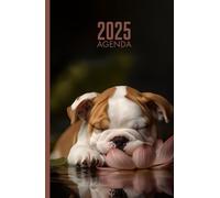 2025: Agenda Settimanale Da Gennaio-Dicembre 2025 | 1 Settimana Su 2 Pagine | Italiano | CUCCIOLO DI BULLDOG