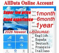 2025 Alldata Officina di conti online Inglese Francese Tedesco Spagnolo Italiano Tutti i dati Access Software di riparazione Hay-nes CAR Data