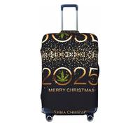 2025 And Merry Christmas - Copribagagli da viaggio elastico, per valigie, 45-81 cm, Nero , M