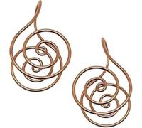 2025 Anelli a spirale in rame per le mani, anelli in rame per il palmo della mano, anelli a spirale Reiki con gemma di cristallo, gioielli fatti a mano per meditazione, guarigione, manifestazione