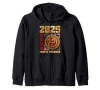 2025 Anno del Serpente Felpa con Cappuccio