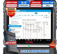 2025 Autel MaxiCOM Ultra Lite MS919 Diagnostica OBD J2534 ECU Programmazione