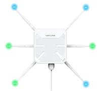 2025 AX3000 Outdoor WiFi 6 Extender, WAVLINK Long Range WiFi Ripetitore / Access Point con Dual Band/PoE/IP67 Impermeabile/6 x 7dBi Antenne, supporta fino a 256 dispositivi per garage, cortile,
