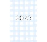 2025 Blue Gingham Planner - Monthly & Weekly Planner with Inspirational Quotes, Contact Pages, Important Dates & Notes Pages - Perfect for Organizing Your Year, "5.5x8.5"", Blue Gingham
