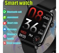 2025 Bluetooth Talk Smartwatch Salute delle donne da 1,9 pollici Frequenza cardiaca Pressione sanguigna Sveglia di controllo della musica dell'ossigeno nel sangue Android