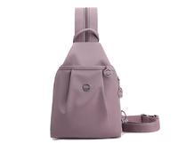 2025 Borsa a tracolla da donna, mini borsa a tracolla, borsa da viaggio Street Lite Chic versatile, Viola chiaro