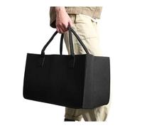 2025 - Borsa portaoggetti in feltro di legno, per riviste, legna da ardere, pieghevole, colore nero