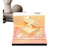 2025 Calendar - Desk Calendar | Calendar | Memo Pad Calendar, Creative Memo Pad Calendar | Valentine's Day Design Desk, Decorative LED Calendar With Light, Time Piece Calendar 2025