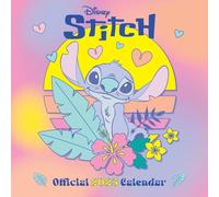 2025 Calendar Disney Stitch Month to View Square Calendar Multi-Language Official Product