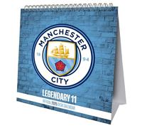 2025 Calendar Manchester City FC Month to View Football Desk Easel Official Product