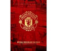 2025 Calendar Manchester United FC Month to View A3 Football Deluxe Deluxe Calendar Official Product