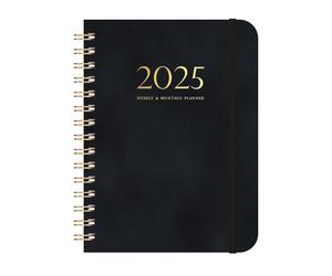 2025 Calendario 140 Pagine Notebook Diario Piano Programmazione Strapped