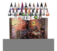 2025 Calendario 'avvento Halloween Gnomo Da Tavolo - Decorazioni Natalizie di Folletti per Halloween | Decorazioni Natalizie Per La Casa Bambini Ragazzi Adulti Famiglia Amici