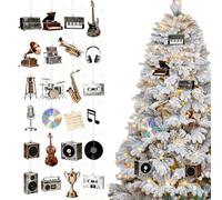 2025 Calendario Avvento Per Amanti a Musica,24 Giorni Decorazione Acrilica 2D | Ciondolo 'Avvento con Musicali - Per Casa Albero Di Natale Auto Finestra Regali Per Feste