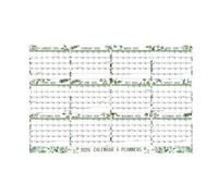 2025 Calendario Da Parete A Cancella A Secco - Grande Pianificatore Di Parete Annuale Di 12 Mesi | Pianificatore Di Calendario Vuoto Non Risolto, Organizzatore Di Attività Laminate Con Nota Per Studio