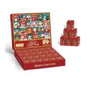 2025 Calendario dell'Avvento Jigsaw Puzzle, 24 scatole da 1008 pezzi, calendario per conto alla rovescia, puzzle Babbo Natale, regalo di Natale per ragazzi, ragazze, 70 x 50 cm (C)