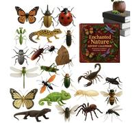 2025 Calendario per l'avvento per animali - Calendario del conto alla rovescia di Natale, Toying di Natale ACRILICO | Forniture per feste natalizie per la scrivania della
