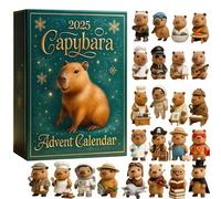 2025 Capybara Advent Calendar, 24-Day Christmas Countdown with 24 2D Acrylic Capybara Ornaments, Cute Animal Tree Decor for Kids, Teens & Adults(1pcs)