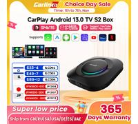 2025 Carlinkit Ai Box LED Android Adattatore Wireless Carplay Android 13 Qualcomm 6115 8 core 64G Smart Tv Box per Netflix IPTV