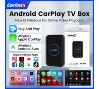 CarlinKit Lite Android TV Box Adattatore wireless 3 in 1 Supporto Netflix IPTV Wireless Android Auto Lite 2GB 32GB