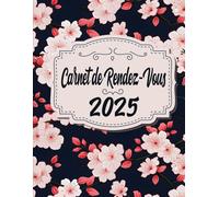 2025 Carnet de Rendez-Vous: Agenda professionnel Année Civile grand format / Du lundi au Dimanche datés / plages horaires : 15 minutes de 7h00 à 21h00 / fournisseurs & contacts, Budget mensuel