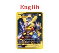 2025 carte Pokemon HP Arceus Vmax DIY in oro, carte da collezione di mostri tascabili in metallo di ferro, lettere di Pokmo, regalo, raccolta di carte da gioco in lingua inglese Carta metallica Y,Cart