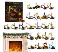 2025 Christmas - 24 Days 2D Acrylic Little Machine Pendant Countdown Calendar | Holiday Ornament for Husband Wife Kids Teens Men Women Girls Friends Home Decor Gift